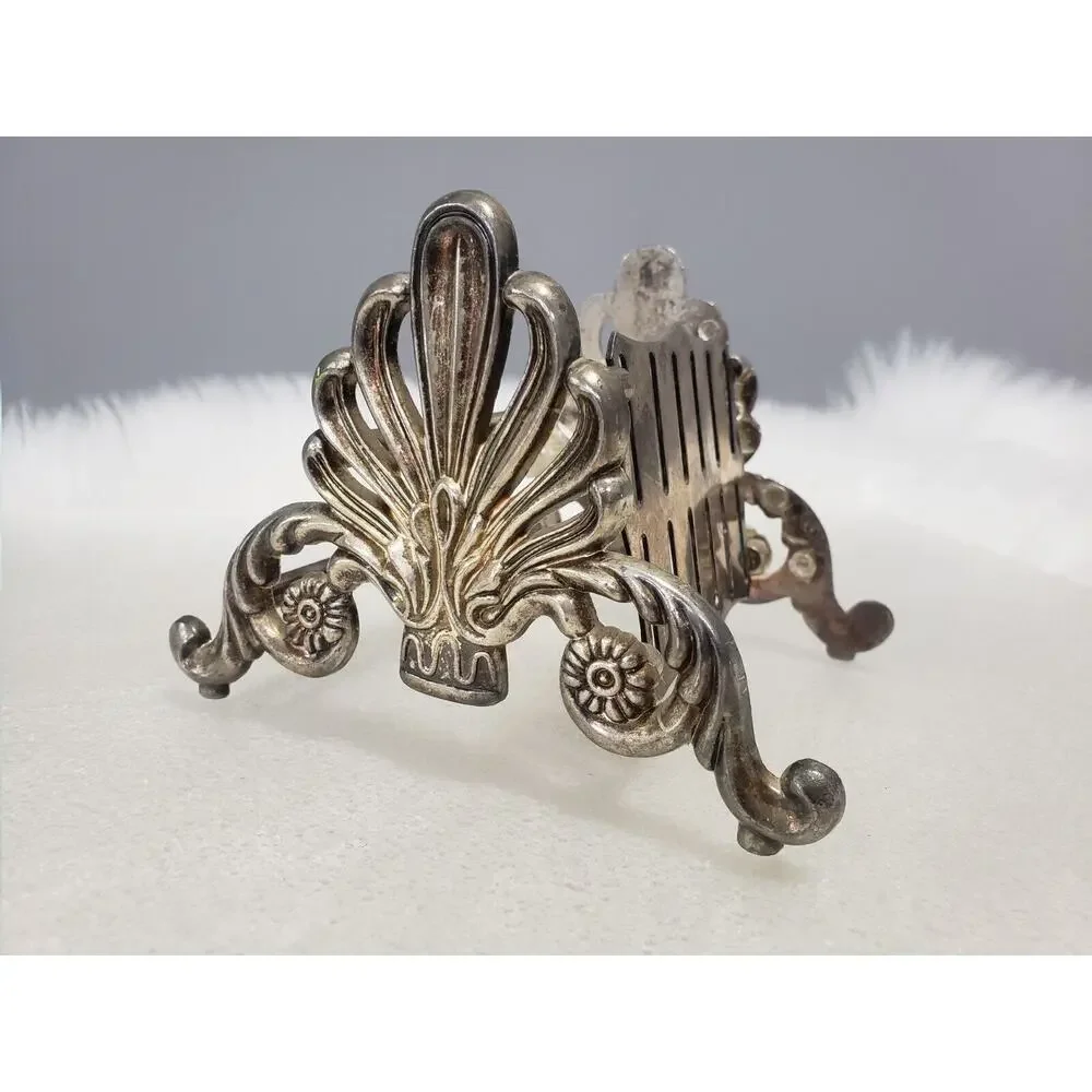 1970s Towle Silversmith Italian Knife Holder Caddy Reproduction Victorian gothic